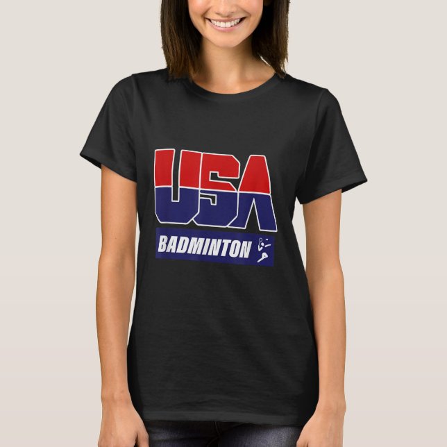 Camiseta Bádminton 2021 EE. UU.  (Anverso)