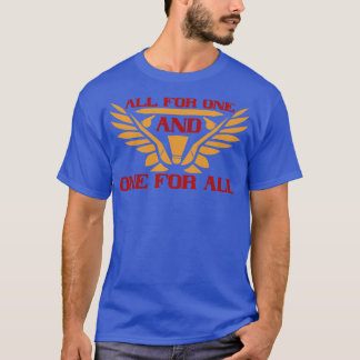 Camiseta Badminton All para uno y uno para todos