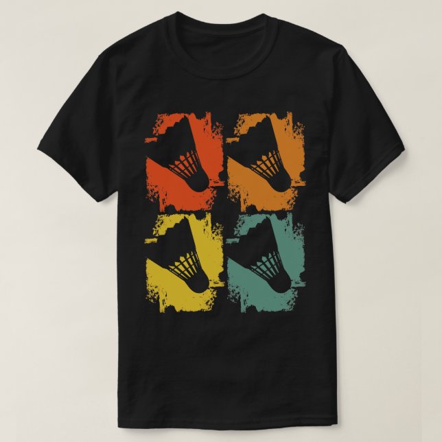 Camiseta Badminton Badminton Ball Retro (Diseño del anverso)