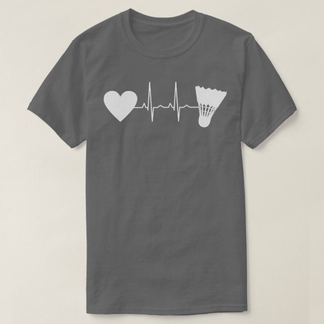 Camiseta Badminton Ball Heartbeat 2 (Diseño del anverso)