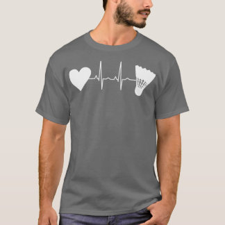 Camiseta Badminton Ball Heartbeat 2