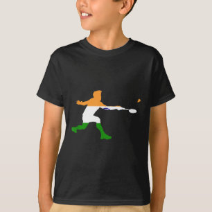 Camiseta Bádminton Bandera India Raqueta Volante Hombres Ju