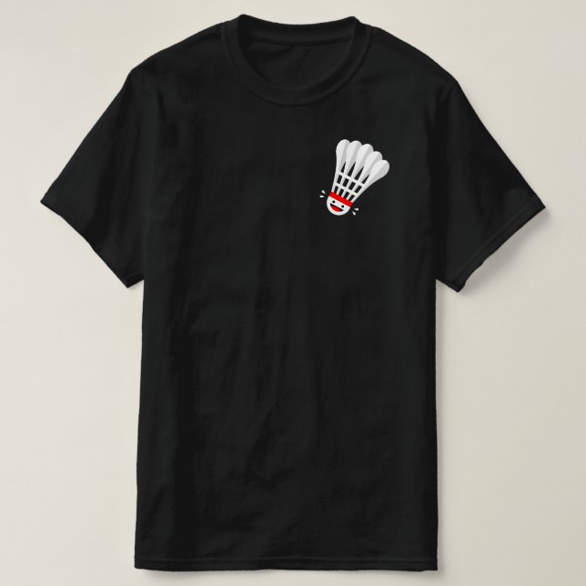 Camiseta Badminton - Bolsillo feliz de Birdie (Diseño del anverso)