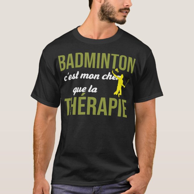 Camiseta Badminton Cest Mon Cher Que La badminton gifts spo (Anverso)