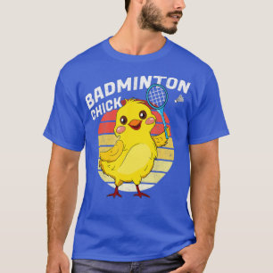 Camiseta Badminton Chick Retro Tormenta de las mujeres de B