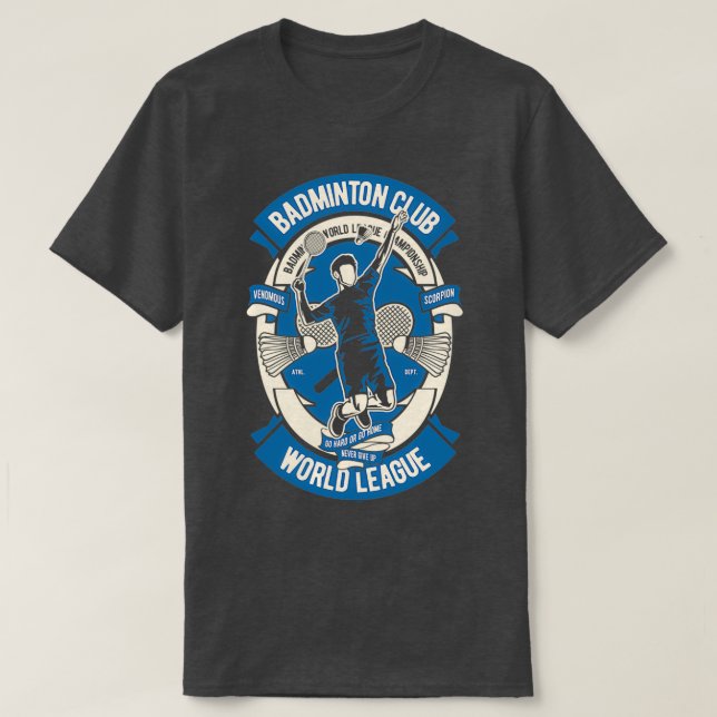 Camiseta Badminton Club Vintage Design T (Diseño del anverso)