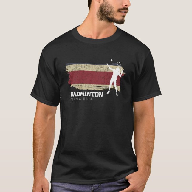 Camiseta Badminton Costa Rica Jugador de Juegos Netos Badmi (Anverso)