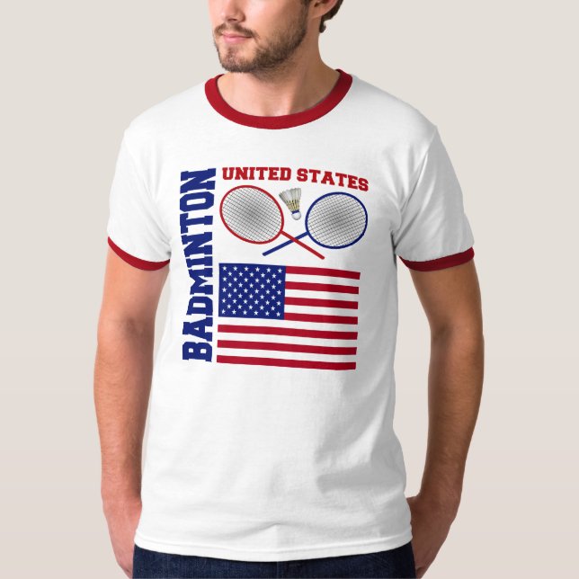 Camiseta Bádminton de Estados Unidos (Anverso)
