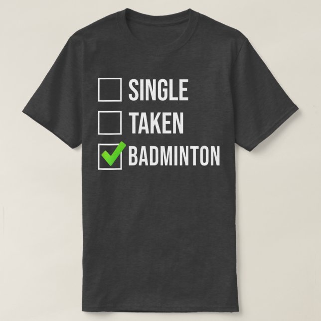 Camiseta Badminton de una sola toma (Diseño del anverso)