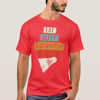 Camiseta Badminton Eat Sleep Badminton Repetir 3