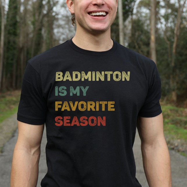 Camiseta Badminton es mi retro favorito de temporada (Subido por el creador)