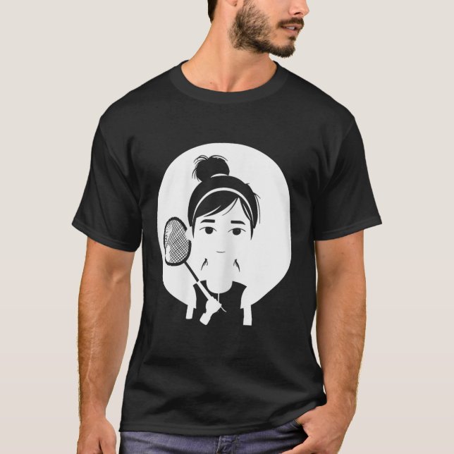 Camiseta Badminton Girl Shuttle Player For Girls  (Anverso)