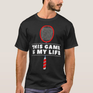 Camiseta Badminton gracioso diciendo insignia de declaració