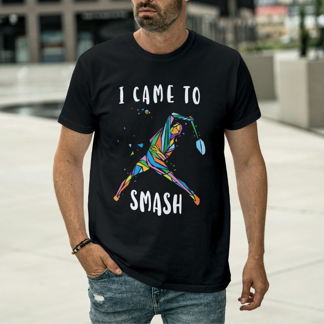Camiseta Badminton I Came To Smash Abstract Athlete  (Subido por el creador)