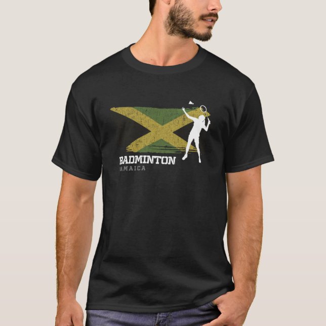 Camiseta Badminton Jamaica Jugador de Net Games Badminto (Anverso)