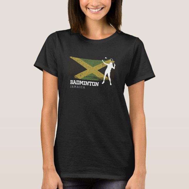 Camiseta Badminton Jamaica Jugador de Net Games Badminto (Anverso)