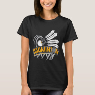 Camiseta Bádminton - Jugador de bádminton Volante Plumilla