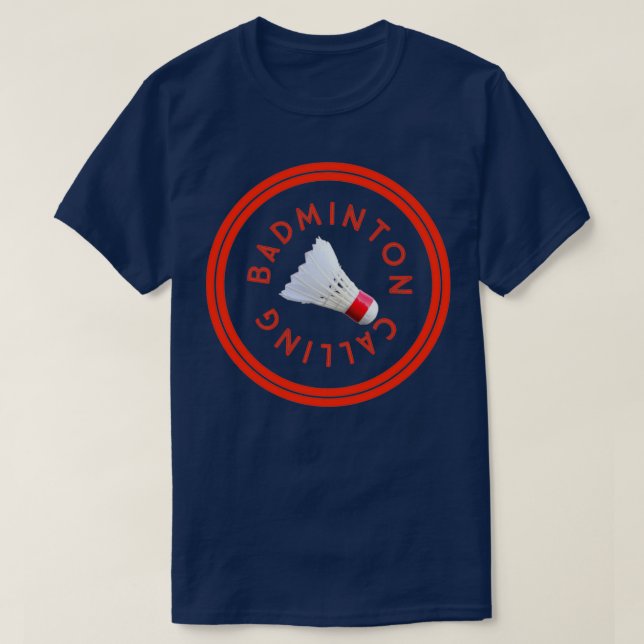 Camiseta Badminton Llamando a 2 T (Diseño del anverso)