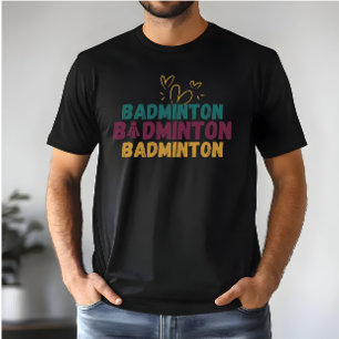 Camiseta Badminton Lover - Corazón y Shuttlecock