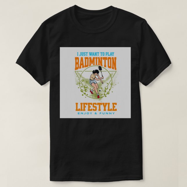 CAMISETA BADMINTON LOVER T 1 (Diseño del anverso)