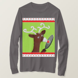 Camiseta Badminton Navidades divertidos
