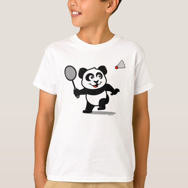 Camiseta Badminton Panda (camisetas ligeros) (Anverso)