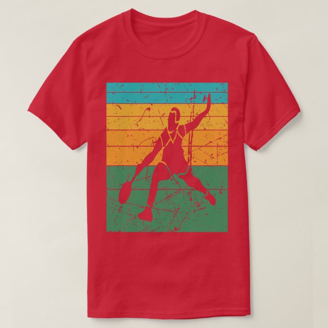 Camiseta Badminton Player Retro Vintage (Diseño del anverso)