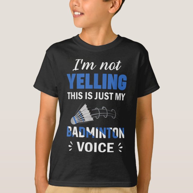 Camiseta Badminton Player Shuttle My Badminton Voice  (Anverso)