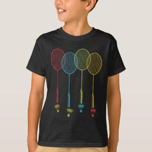 Camiseta Badminton Player Team Shuttle Coach Match Badminto