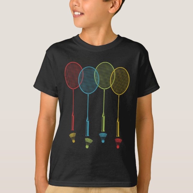 Camiseta Badminton Player Team Shuttle Coach Match Badminto (Anverso)