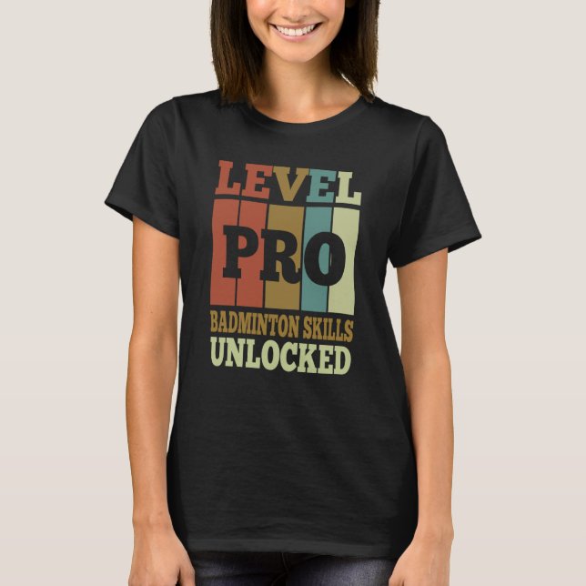 Camiseta Badminton Pro Unlocked Vintage Style Unique (Anverso)