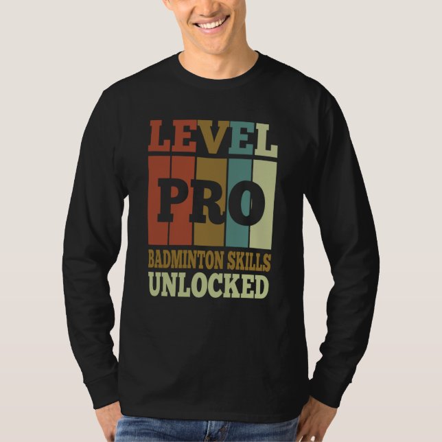 Camiseta Badminton Pro Unlocked Vintage Style Unique (Anverso)