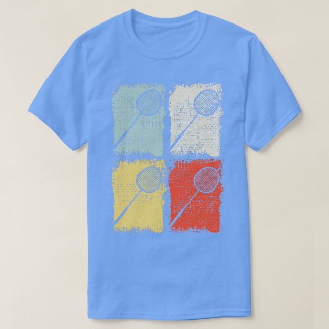 Camiseta Badminton Racket Badminton Retro 2 (Diseño del anverso)