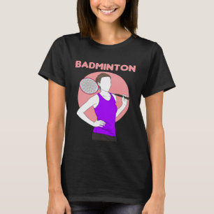 Camiseta Badminton Racquet Sport Woman Chica Strokes 1