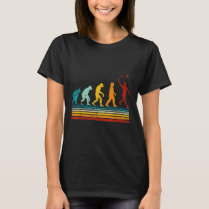 Camiseta Bádminton Retro Con Evolución de Volante Darwin