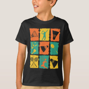 Camiseta Badminton Retro Vintage
