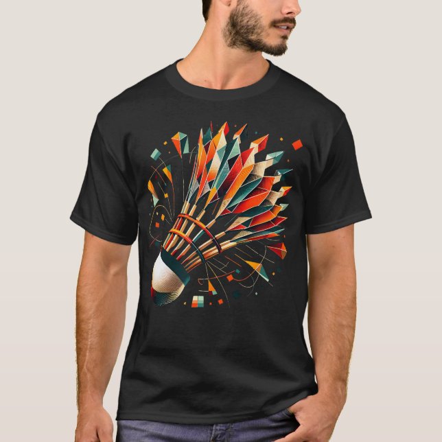 Camiseta Badminton Shuttlecock (Anverso)