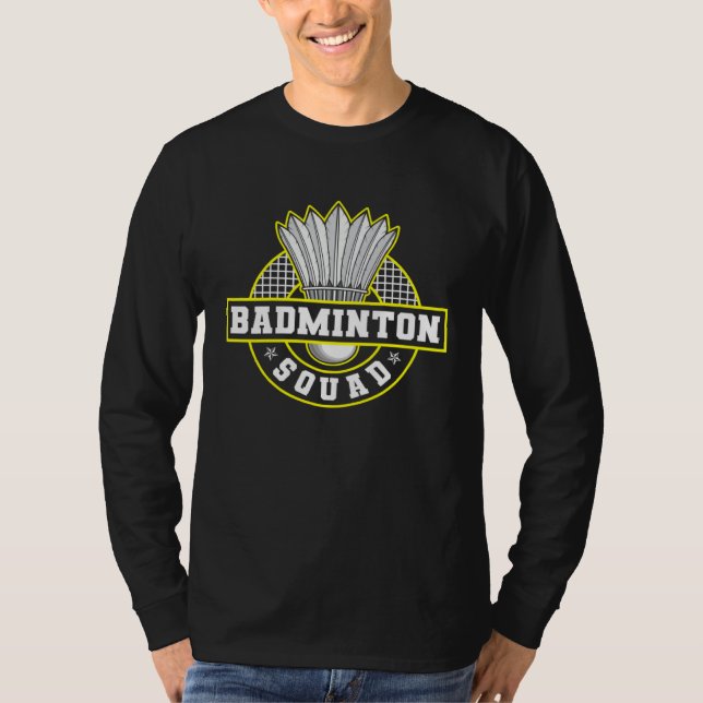 Camiseta Badminton Squad Hobby Shuttlecock Badminton Player (Anverso)