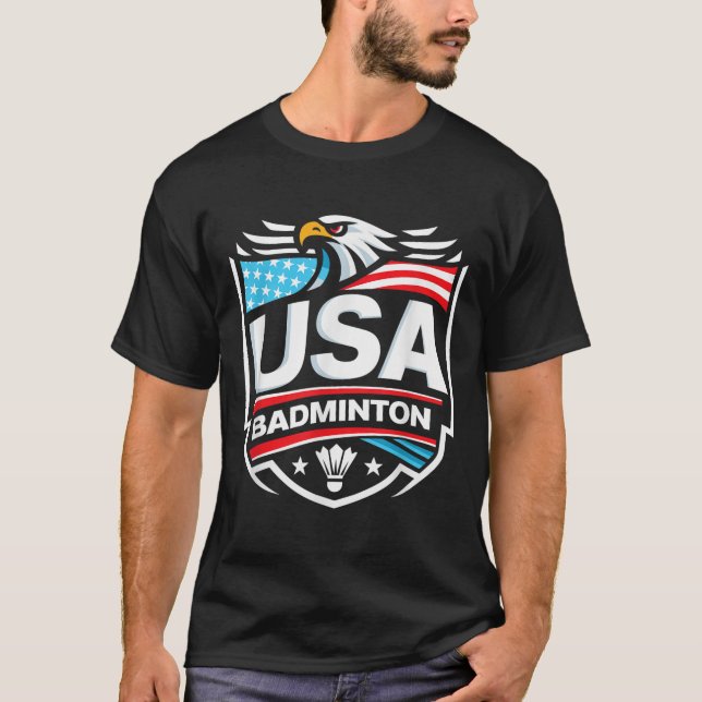 Camiseta Bádminton Usa (Anverso)