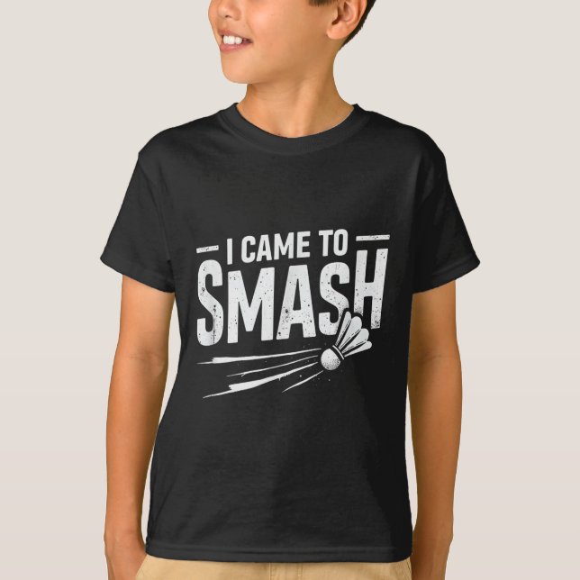 Camiseta Bádminton vine a aplastar volante (Anverso)