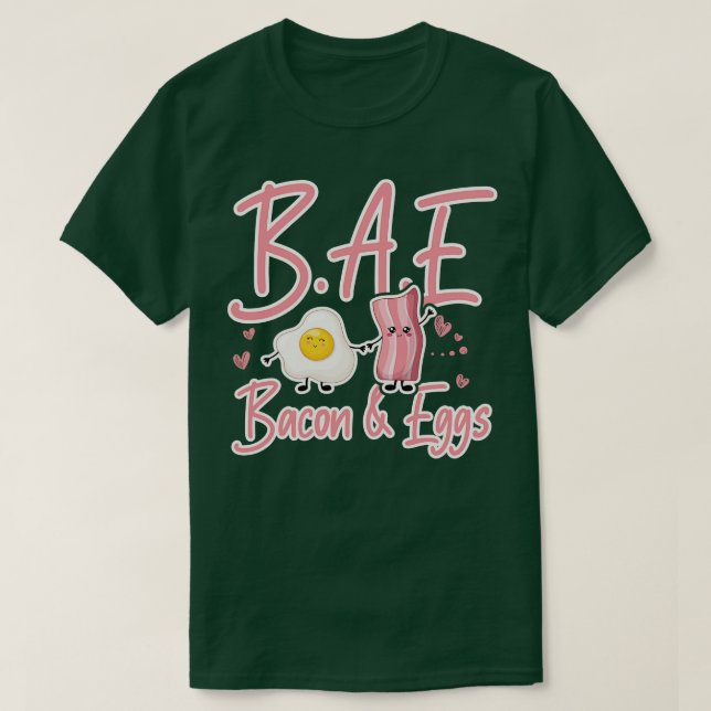 Camiseta BAE Bacon y Eggs regalo de desayuno (Diseño del anverso)