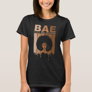 Camiseta BAE Black And Educated Black History Pride BLM Afr