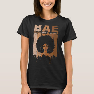 Camiseta BAE Black And Educated Black History Pride BLM Afr