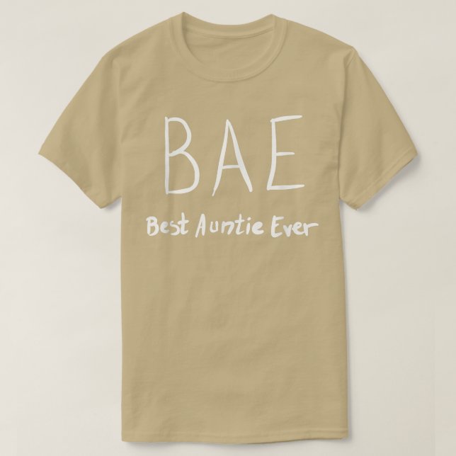 Camiseta Bae Mejor Tía De La Familia Del Amor 411 (Diseño del anverso)