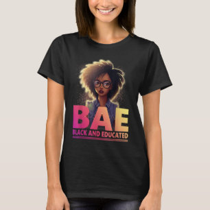 Camiseta BAE Mes de Historia Negra Educado Y Negro