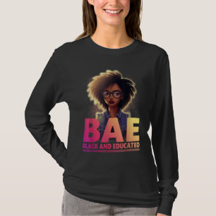 Camiseta BAE Mes de Historia Negra Educado Y Negro