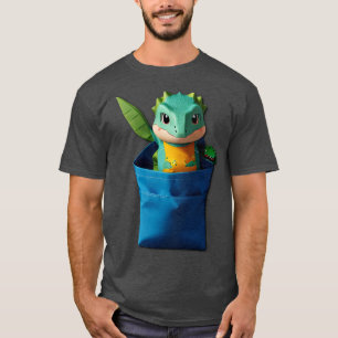 Camiseta Bag Salamander Gecco Dragon Dino Shirt Pocke