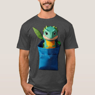 Camiseta Bag Salamander Gecco Dragon Dino Shirt Pocke