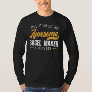 Camiseta Bagel Maker Foodie Pan Panadería Alimentos Sesame 