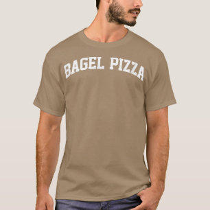 Camiseta Bagel Pizza Vintage Sports College Gym Arch Funny 